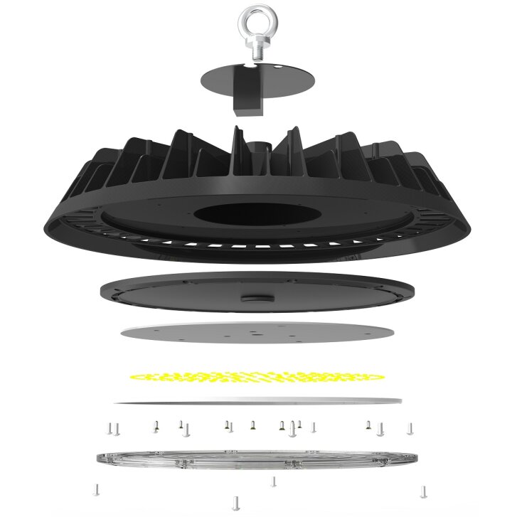 Hallentiefstrahler HBL-L 060W, 8.000 lm, Epistar SMD2835, Standard, dimmbar 1-10V, Neutralweiß (5000K) 90° 148 lm/W