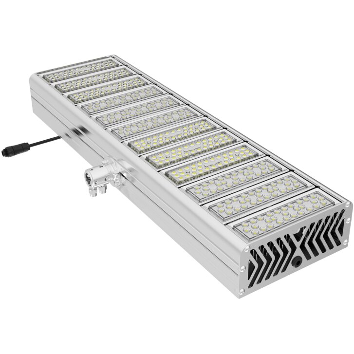 Modularer Flächenstrahler CHAMPION-12 mit 12x LED Modul 60W, 230 V