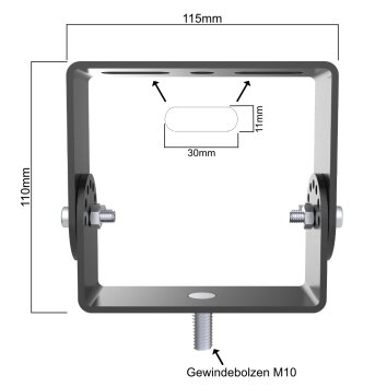 illumitec Universal-Montagebügel / Wandhalterung...