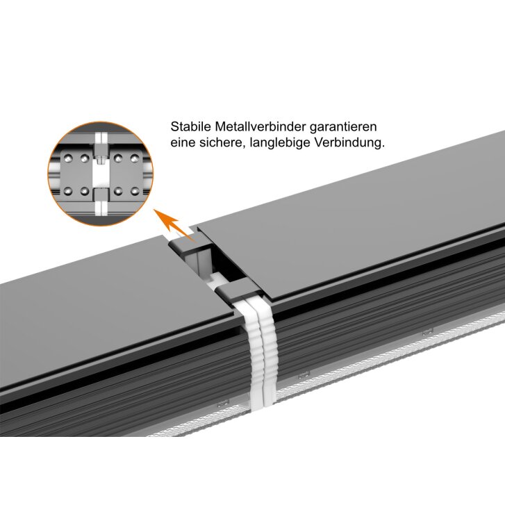 LED Lichtbandleuchte 40W, >186 lm/w, 5000K, 110°, 3-Jahre Garantie, 1.144 mm, LBL-B6BC